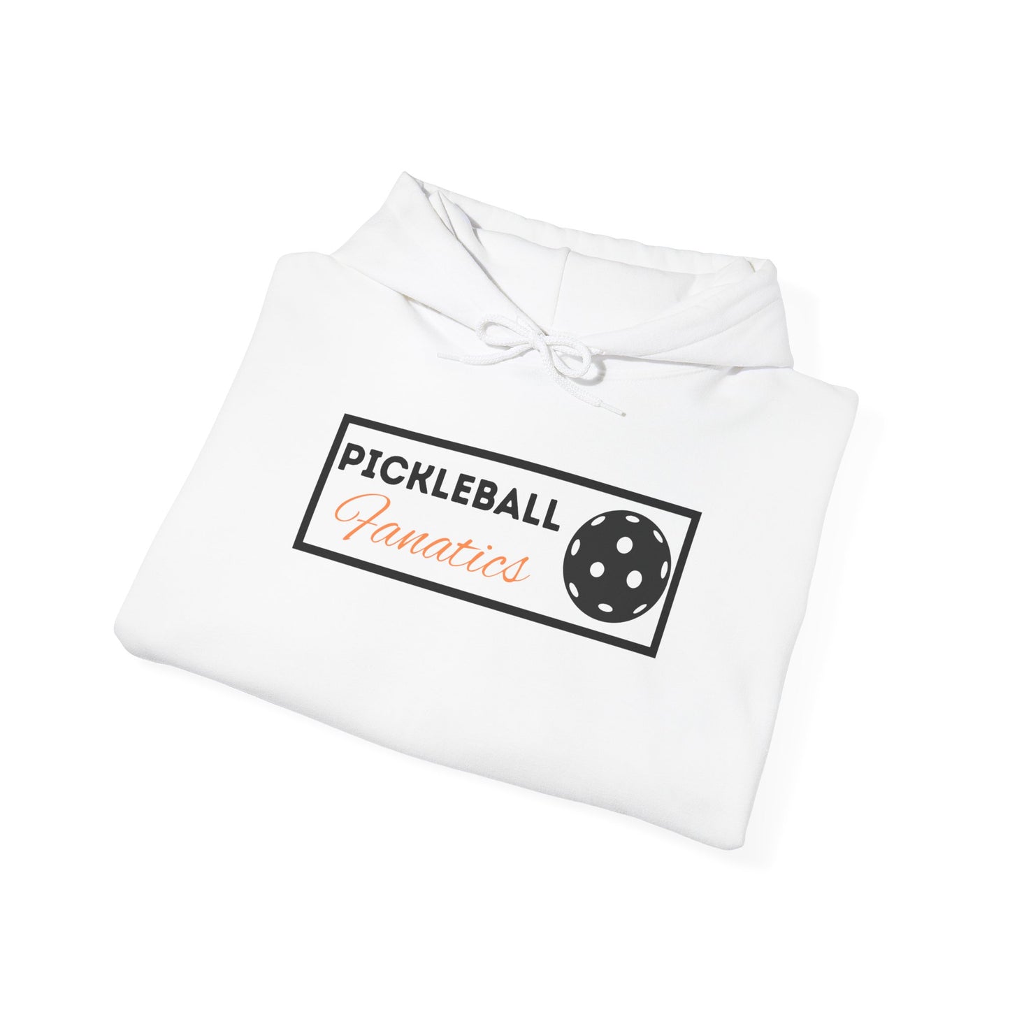 Unisex Heavy Blend Hoodie with Pickleball Fanatics Logo, Casual Wear, Perfect for Gifts, Relaxation, and Everyday Style