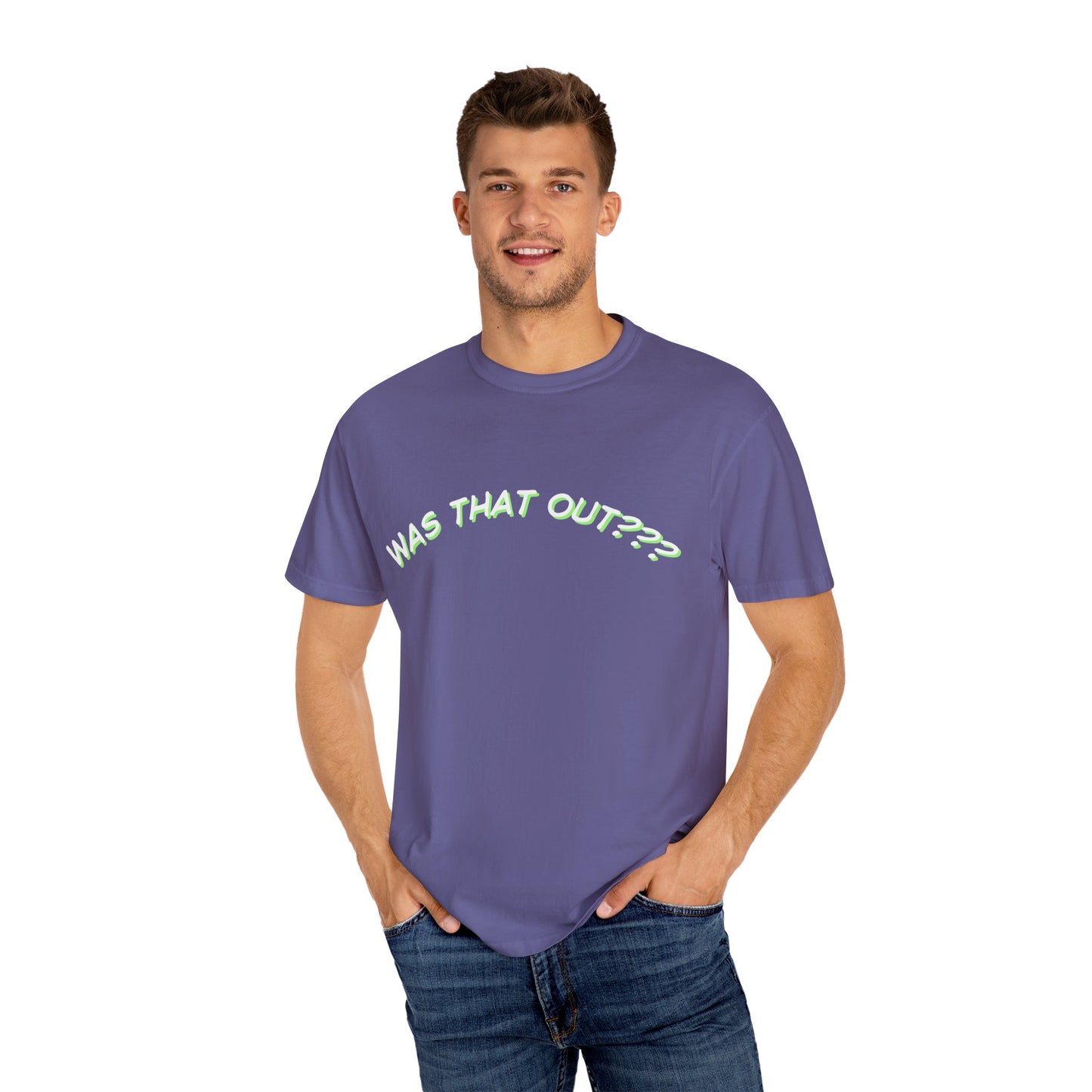 COMFORT COLORS-  WAS THAT OUT??? white logo T-Shirt