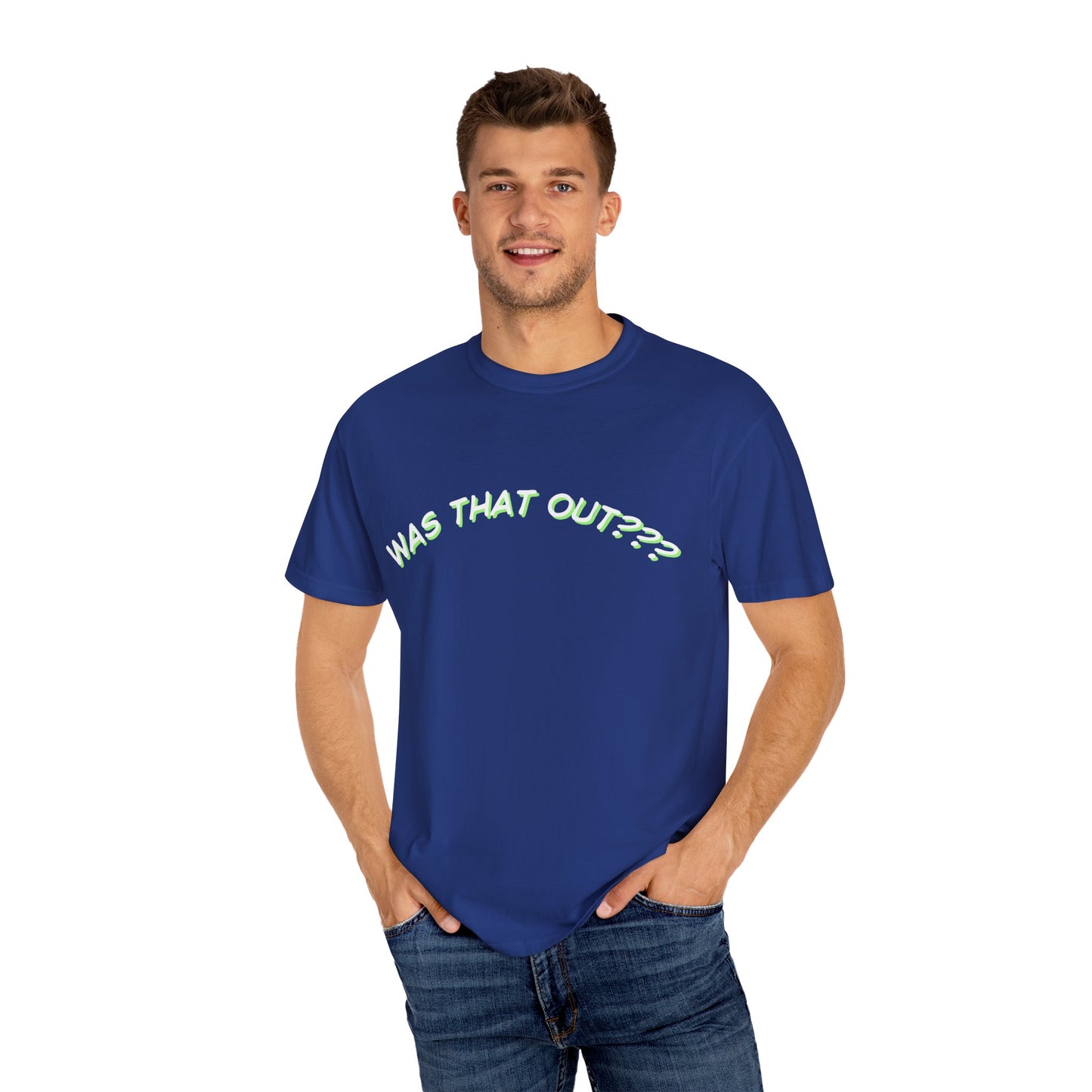 COMFORT COLORS-  WAS THAT OUT??? white logo T-Shirt