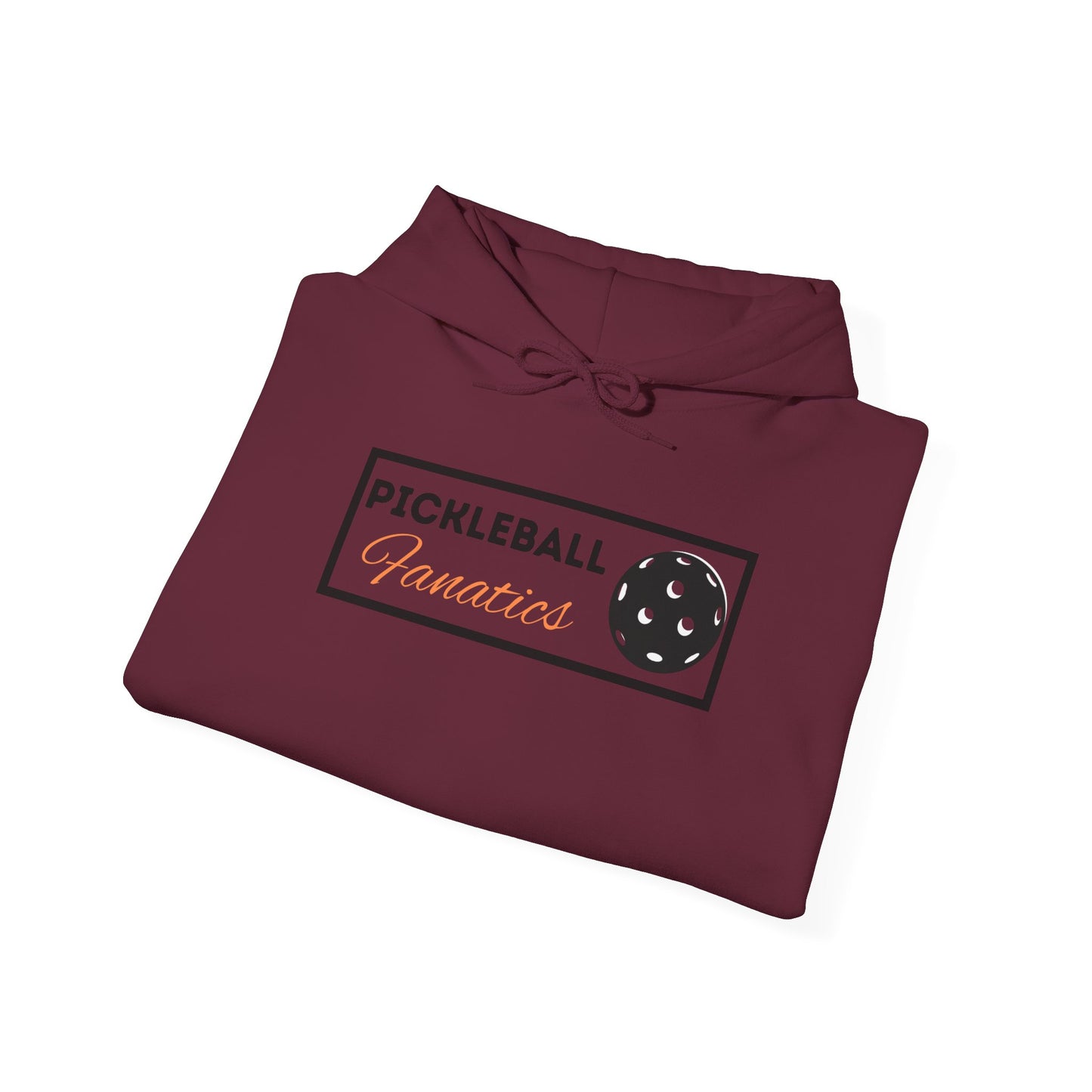 Unisex Heavy Blend Hoodie with Pickleball Fanatics Logo, Casual Wear, Perfect for Gifts, Relaxation, and Everyday Style