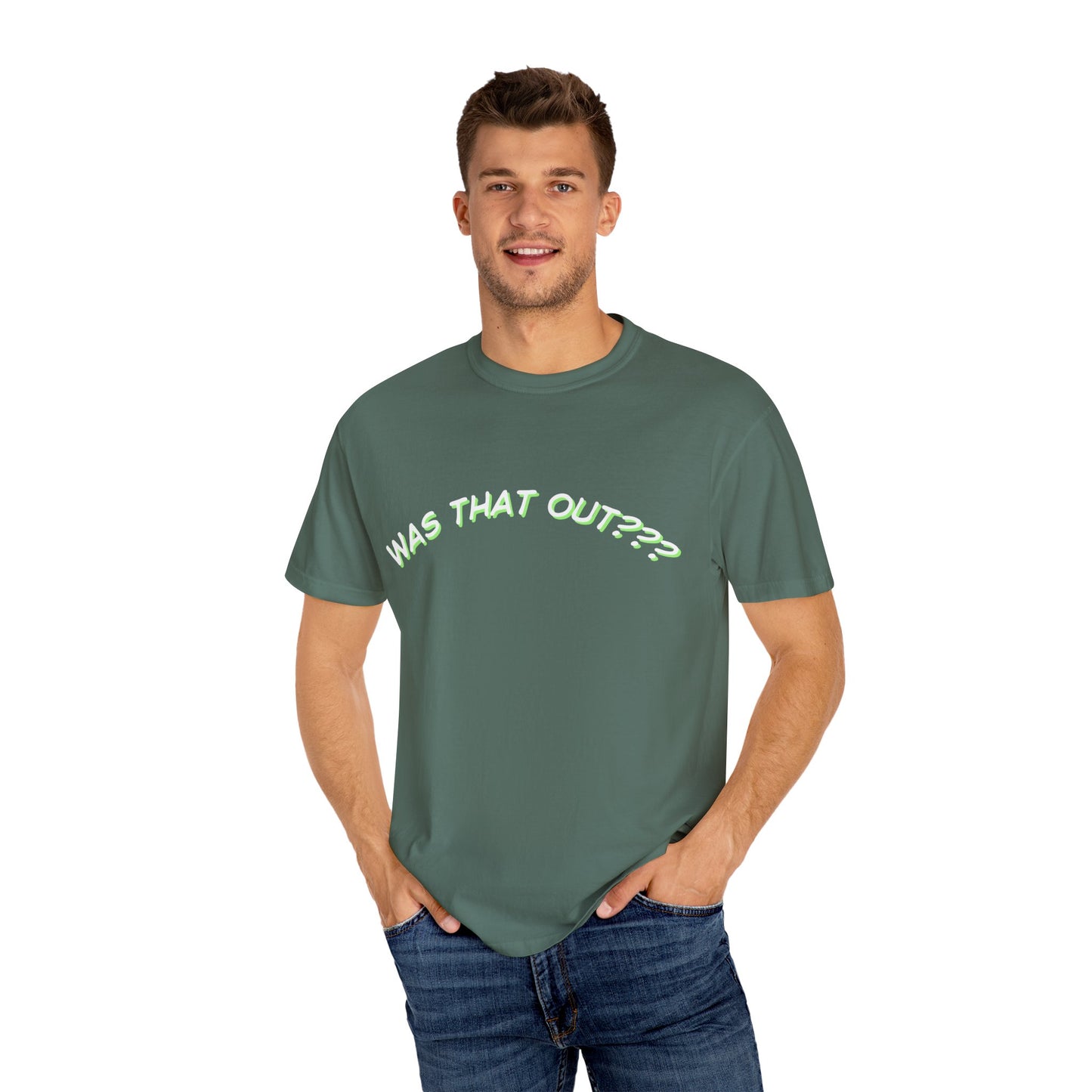 COMFORT COLORS-  WAS THAT OUT??? white logo T-Shirt