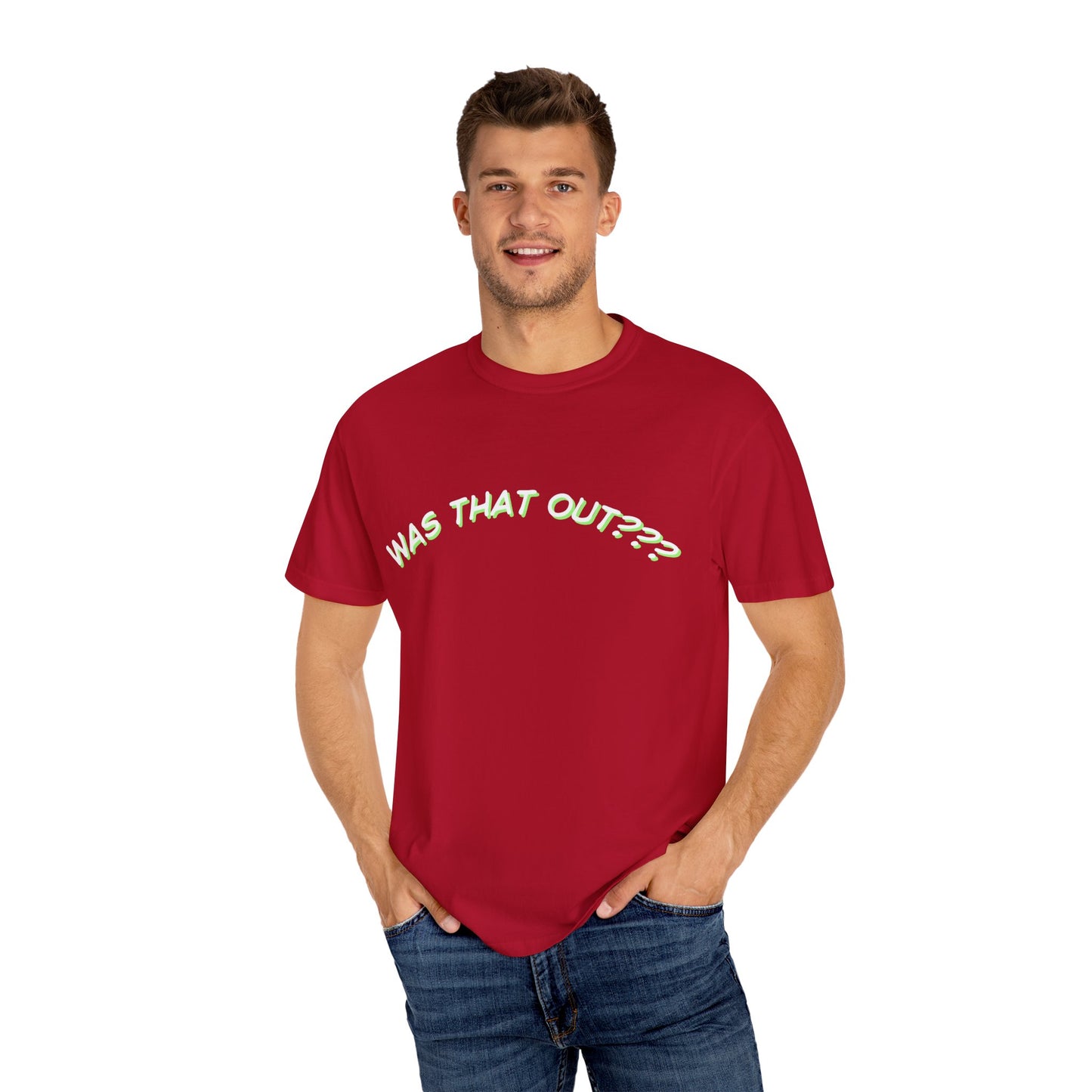 COMFORT COLORS-  WAS THAT OUT??? white logo T-Shirt