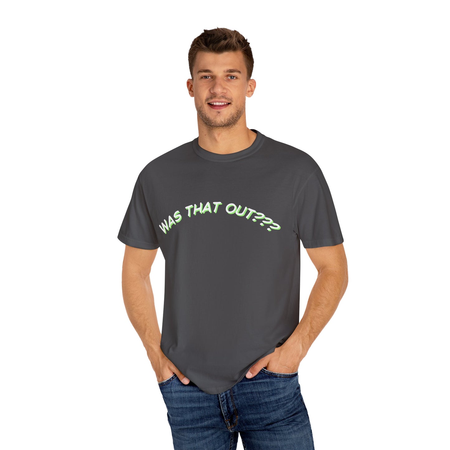 COMFORT COLORS-  WAS THAT OUT??? white logo T-Shirt
