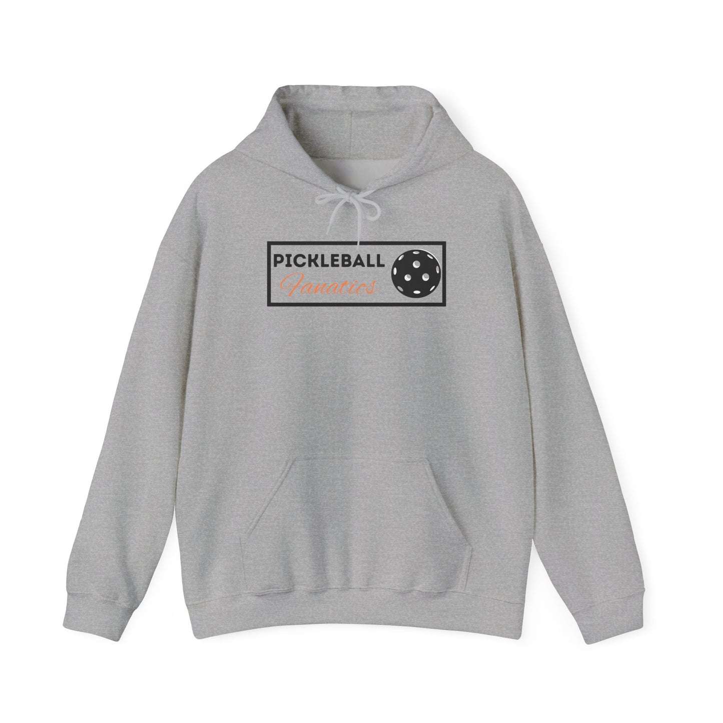 Unisex Heavy Blend Hoodie with Pickleball Fanatics Logo, Casual Wear, Perfect for Gifts, Relaxation, and Everyday Style