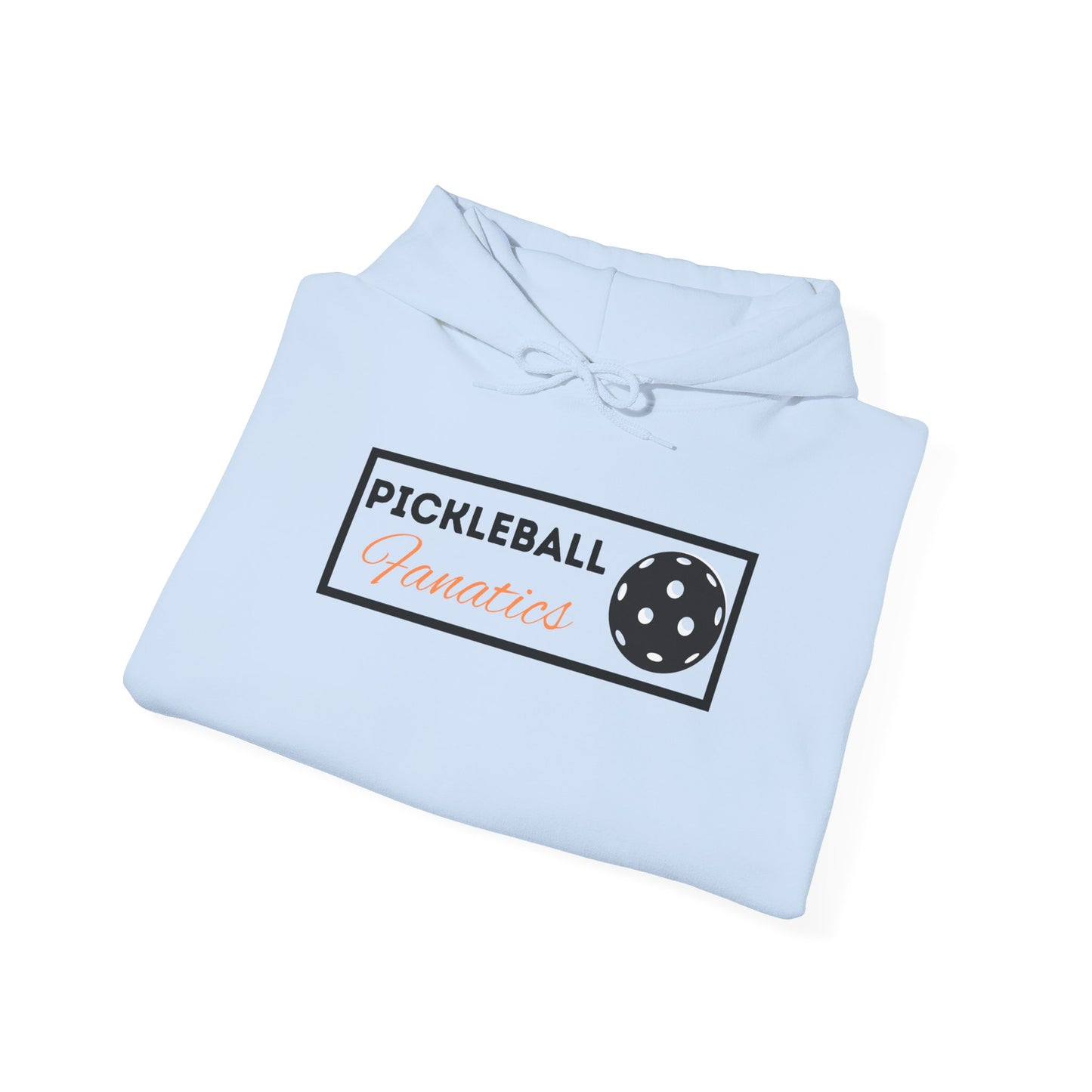 Unisex Heavy Blend Hoodie with Pickleball Fanatics Logo, Casual Wear, Perfect for Gifts, Relaxation, and Everyday Style