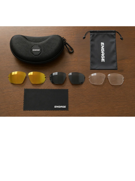 NEW. Engage Fusion Eyewear Glasses| 3+ Interchangeable Color Lenses