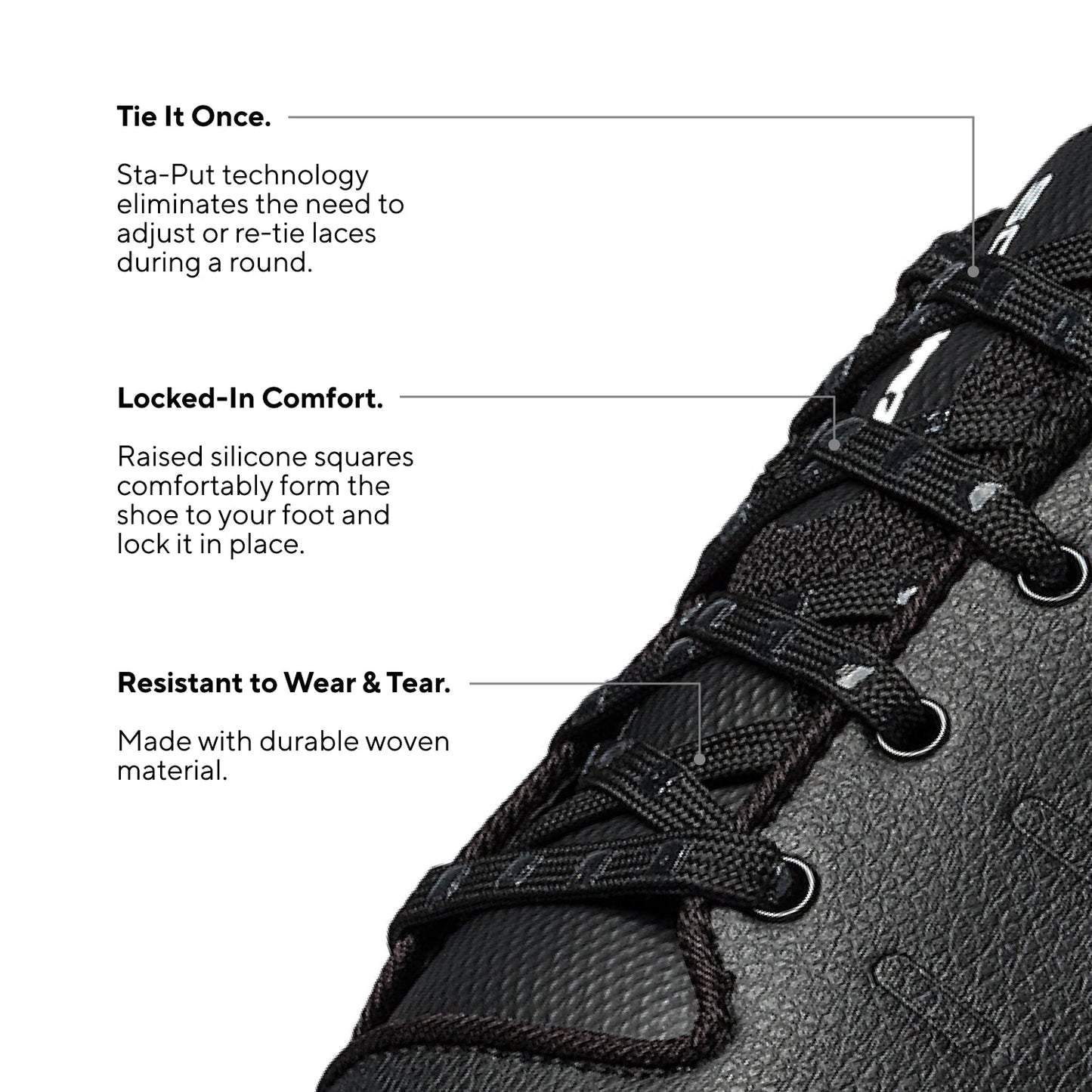 Sta-Put™ Laces (3-Pack)