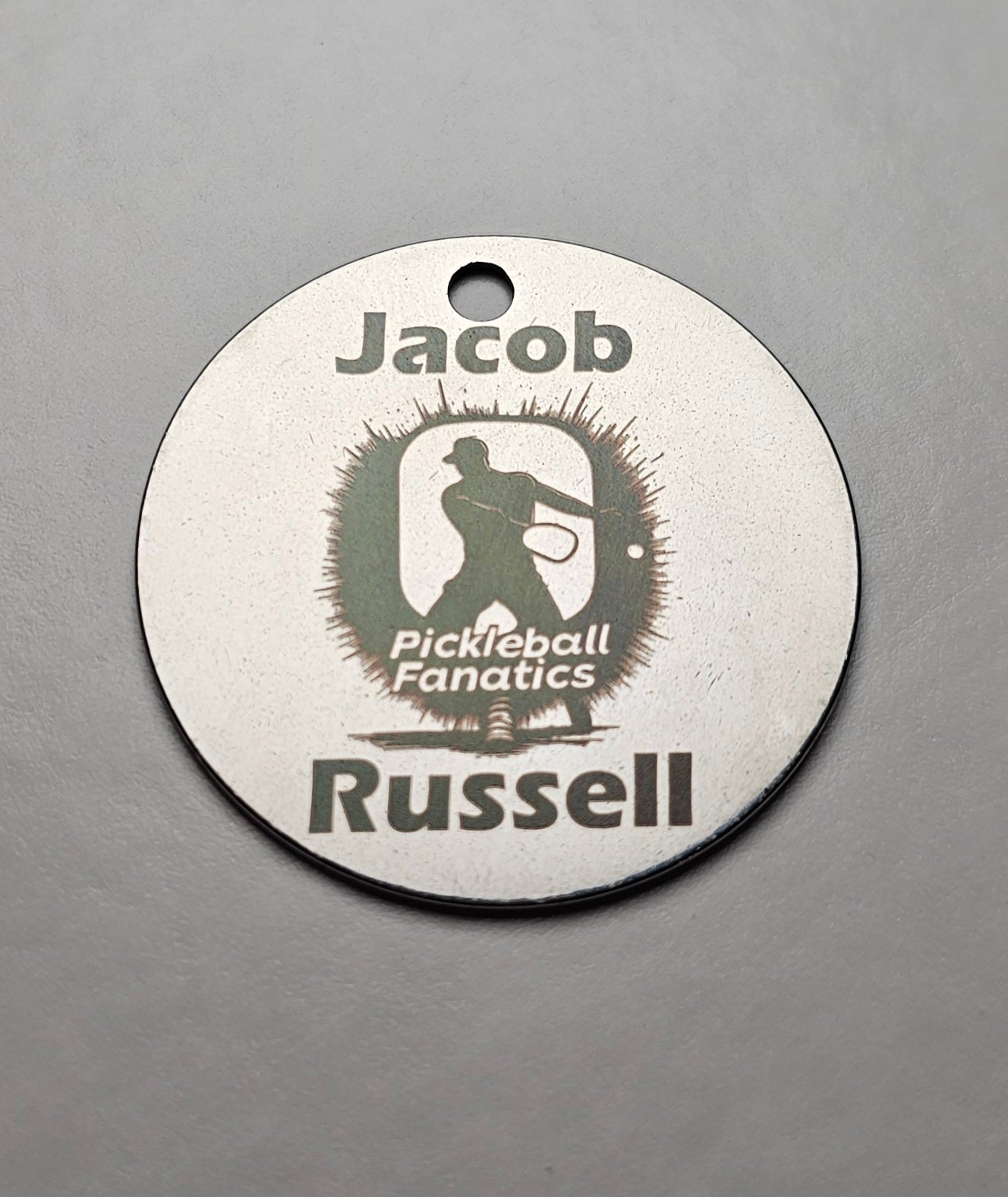 M² Creations Custom Engraved Metal Bag Tag – Fully Personalizable with QR Code or Barcode