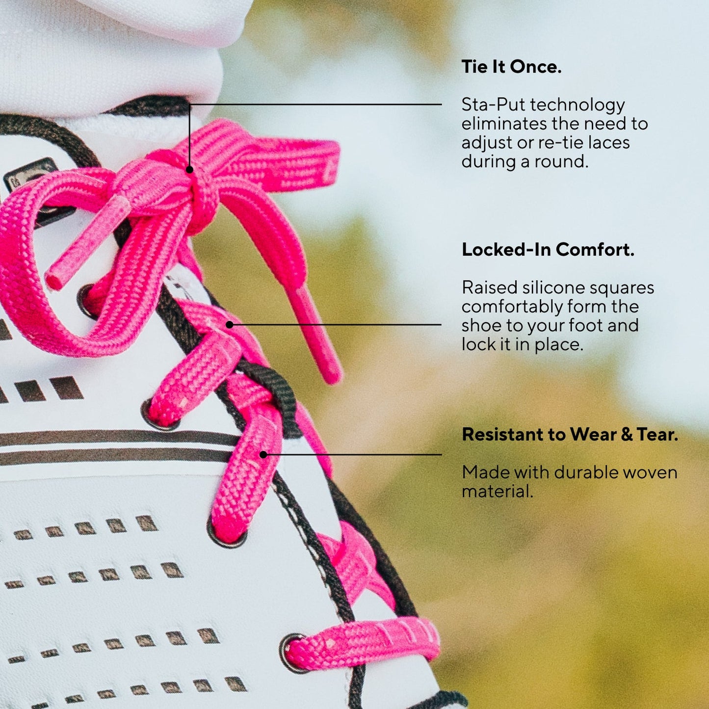 Sta-Put™ Laces (3-Pack)